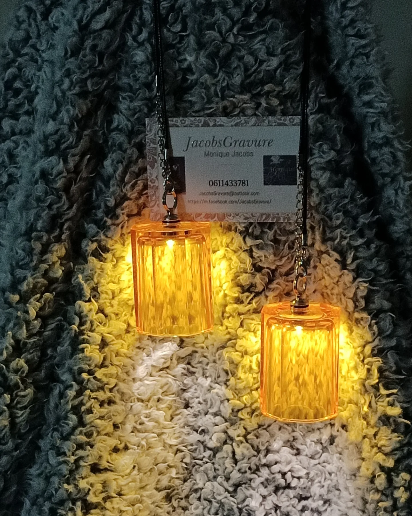 Hanglamp oil yellow